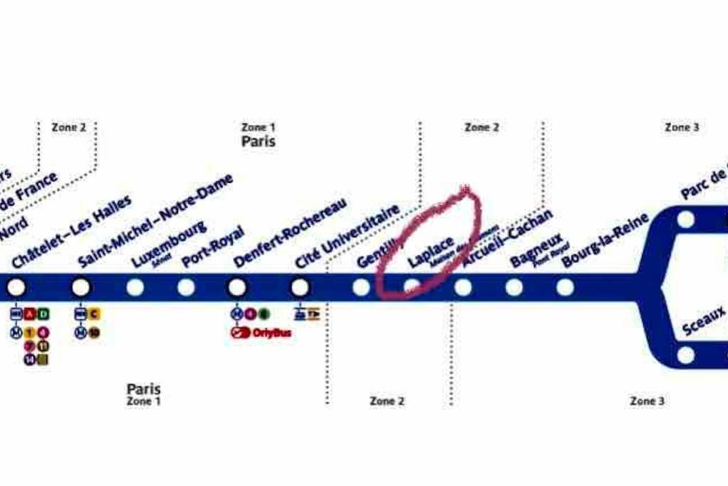 Beau T3 A Arcueil A 3 Min Rer B « Laplace » エクステリア 写真